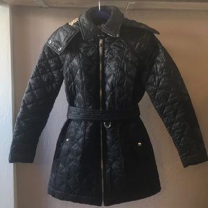 NWT Burberry Baughton Quilted Jacket with Belt